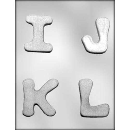 I,J,K,L Letters Chocolate Mould - Click Image to Close